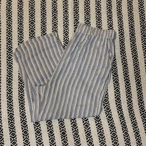 american eagle wide leg stripped pants